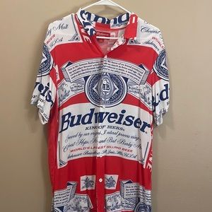 Men’s, Budweiser button down shirt.